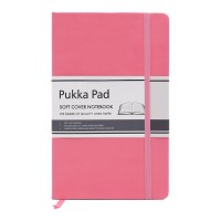 Pukka Signature Lined Soft Cover Notebook Pink 130mm x 210mm 192 Pages 80gsm